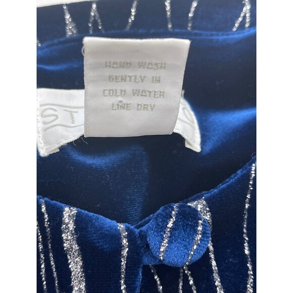 Studio One Blue & Silver Women Maxi Dress with Crop Jacket 2 Pcs Set Size 12 - Picture 9 of 10